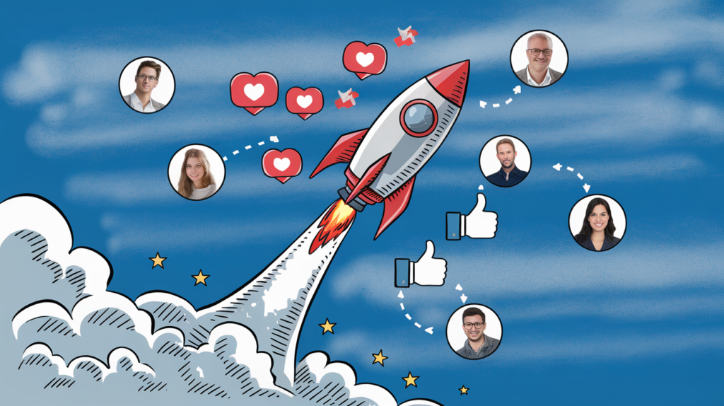 7 Motivos Para Comprar Seguidores No Instagram Da Maneira Certa 5 Ícones de pessoas reais seguindo um perfil no Instagram