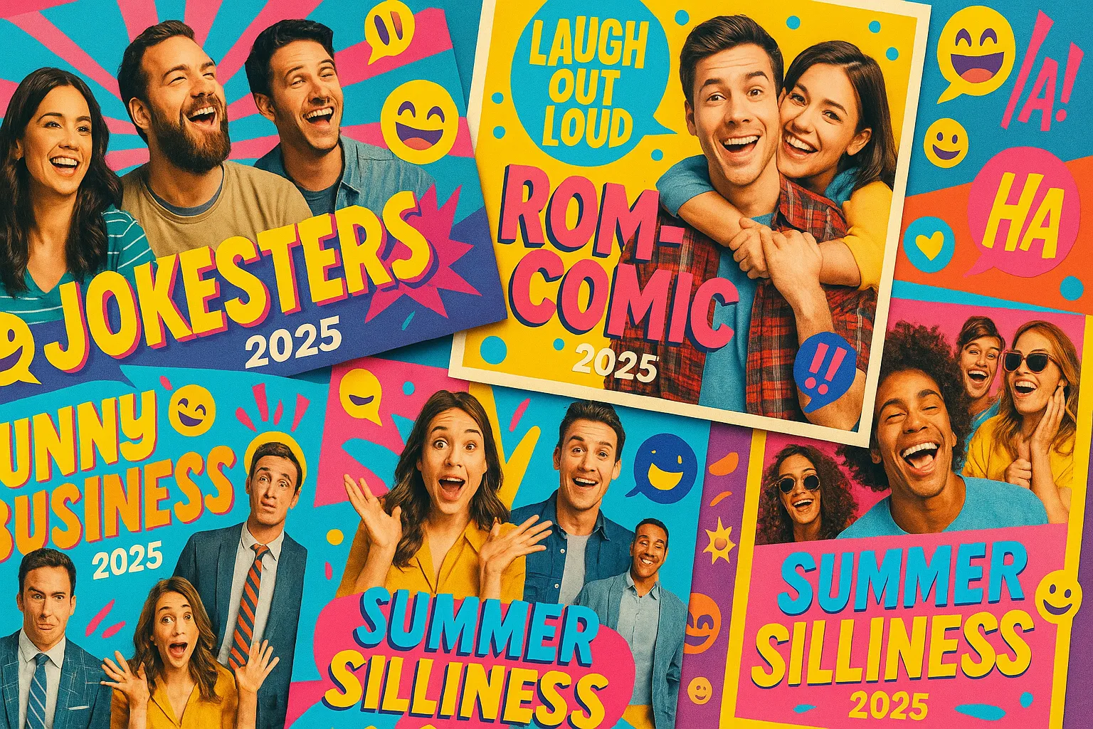 Filmes De Comédia: Os Melhores Filmes Para Rir Sem Parar Em 2025 3 collage poster filmes comedia 2025